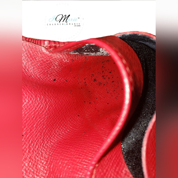 Authentic Louis Vuitton Red Epi Wallet - Picture 8 of 8